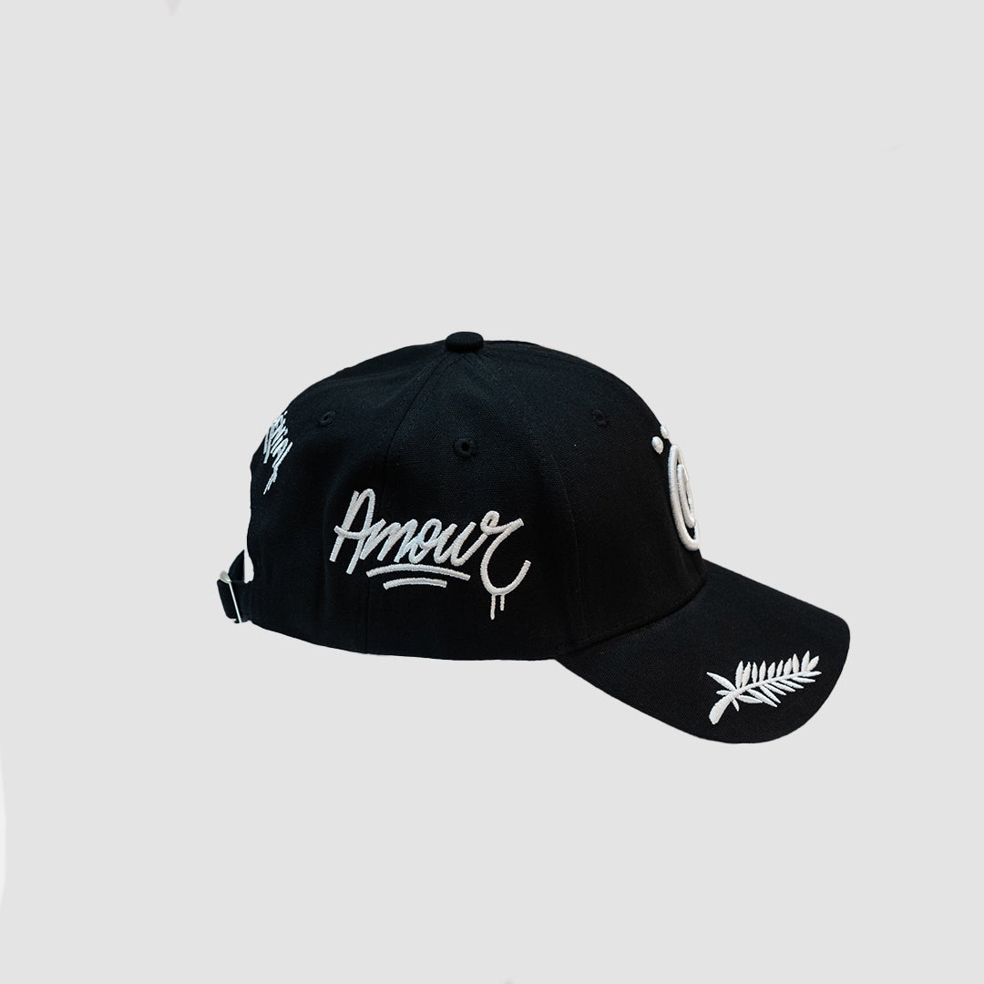 Casquette French Riviera Noir/Blanche