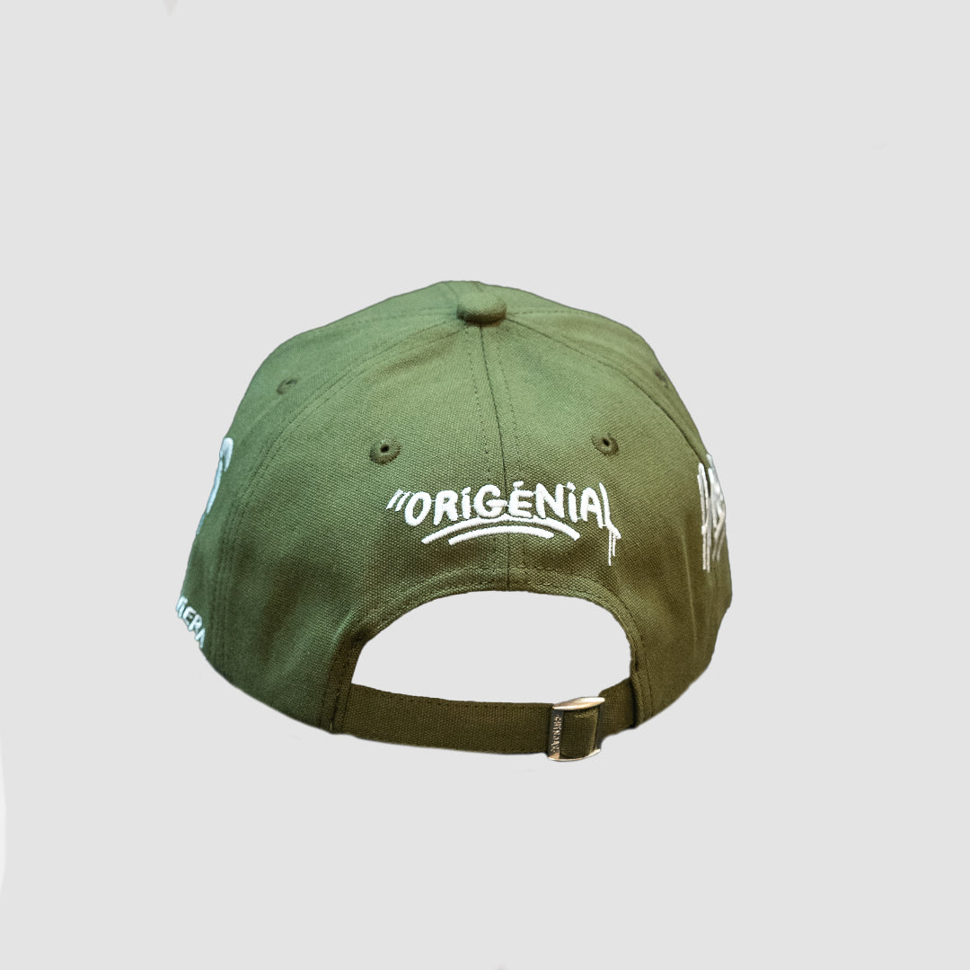 Casquette French Riviera Kaki/Blanche
